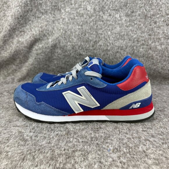 ✅Mens 9.5 2E New Balance 515 Sneakers Blue/Red Lightweight Running/Walking Shoes - Picture 9 of 13